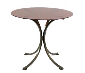 Bennington Metal Table with Kimorra Glass Top